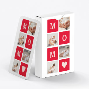Modern Collage Photo & Best Mum Ever Gift Playing Cards
