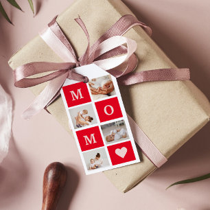 Modern Collage Photo &  Best Mum Ever Gift Tags