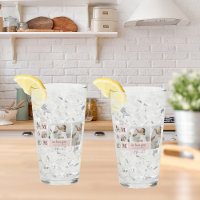 Modern Collage Photo Best Mum Ever Pink Gift