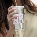 Modern Collage Photo Best Mum Ever Purple Gift Acrylic Tumbler<br><div class="desc">Best Personalised Gift For Mothers day,  Woman's day or Mum Birthday.  Surprise Mum With a Gift That’s As Amazing As She Is.</div>