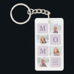 Modern Collage Photo Best Mum Ever Purple Gift Key Ring<br><div class="desc">Modern Collage Photo Best Mum Ever Purple Gift. Best Personalised Gift For Mothers day,  Woman's day or Mum Birthday.  Surprise Mum With a Gift That’s As Amazing As She Is.</div>