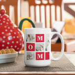 Modern Collage Photo Best Mum Ever Red Gifts Coffee Mug<br><div class="desc">This gift is perfect for any occasion,  including Mother's Day,  birthdays,  or just to show your appreciation for your mum's hard work and dedication. The photos used in the collage can be selected based on your mum's interests and preferences,  making this gift truly one-of-a-kind.</div>