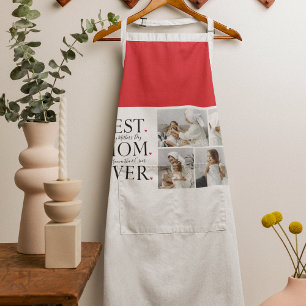 Modern Collage Photo Best Mum Happy Mothers Day Apron
