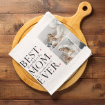 Modern Collage Photo Best Mum Happy Mothers Day Tea Towel<br><div class="desc">This modern collage photo product is the perfect gift to celebrate your mother on Mother's Day. The pink colour scheme adds a touch of femininity and elegance to the piece, making it a great addition to any room in her home. The collage is carefully crafted using a combination of your...</div>