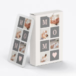 Modern Collage Photo Best Mum  Pink & Grey Gift Playing Cards<br><div class="desc">This modern collage photo frame makes for the perfect gift for a special mum in your life. The frame is designed with a pink and grey colour scheme, giving it a stylish and contemporary look that is sure to complement any home decor. The collage frame features multiple photo slots, allowing...</div>