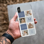 Modern Collage Photo & Blue Happy Fathers Day Gift iPhone XS Max Case<br><div class="desc">Modern Collage Photo & Blue Happy Fathers Day Gift is a personalised and thoughtful present to celebrate the special man in your life on Father's Day. The gift includes a beautifully designed collage photo frame with space for multiple pictures, allowing you to capture and display your favourite memories with your...</div>
