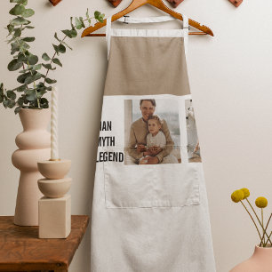 Modern Collage Photo   Dad Gift Apron