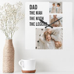 Modern Collage Photo | Dad Gift Square Wall Clock<br><div class="desc">Modern collage photo gift can be one of the best Father's Day gifts that you can give your dad. It's a unique and personal way to show your appreciation and love for your dad,  while also allowing you to be creative and have fun with the gift.</div>