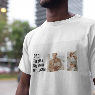 Modern Collage Photo `Dad Gift T-Shirt