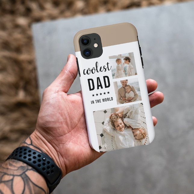 Modern Collage Photo Dad You Rock Best GiftModern Case-Mate iPhone Case (Creator Uploaded)