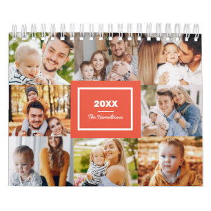 Modern Collage Photo Family 2025 Calendar