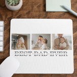 Modern Collage Photo & Grey Best Dad Ever Gift Mouse Pad<br><div class="desc">Modern Collage Photo & Grey Best Dad Ever Gift is a thoughtful and unique gift idea for any dad who loves photography and appreciates personalised gifts. Overall, this gift is a perfect way to celebrate Father's Day, birthdays, or any other special occasion for your dad. It is a thoughtful and...</div>