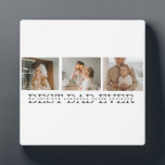 Modern Collage Photo & Grey Best Dad Ever Gift Plaque<br><div class="desc">Modern Collage Photo & Grey Best Dad Ever Gift is a thoughtful and unique gift idea for any dad who loves photography and appreciates personalised gifts. Overall, this gift is a perfect way to celebrate Father's Day, birthdays, or any other special occasion for your dad. It is a thoughtful and...</div>