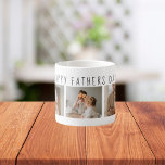 Modern Collage Photo & Happy Fathers Day Best Gift Espresso Cup<br><div class="desc">A modern collage photo can make a perfect gift for Father's Day. This unique and creative gift idea involves combining different photos of you and your dad and arranging them in a visually appealing manner. It's an excellent way to celebrate your dad's life and the special bond you share with...</div>