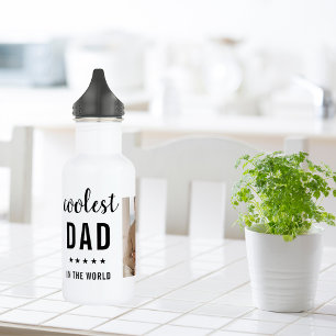 Modern Collage Photo Happy  Fathers Day Gift 532 Ml Water Bottle