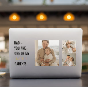 Modern Collage Photo & Happy Fathers Day Gift HP Laptop Skin