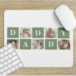 Modern Collage Photo & Happy Fathers Day Gift Mouse Pad<br><div class="desc">A modern collage photo is a creative way to celebrate and honour someone special in your life, such as your father, on Father's Day. It involves compiling various photos and arranging them together in a visually appealing manner to create a cohesive and meaningful composition. To create a modern collage photo...</div>