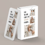 Modern Collage Photo & Happy Fathers Day Gift Playing Cards<br><div class="desc">Father's Day is a special occasion celebrated to honour fathers and father figures for their contributions to their families and society. Choosing the perfect gift for Father's Day can be a challenging task,  but a thoughtful and heartfelt gift can make a lasting impression.</div>