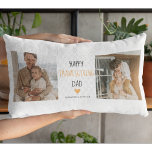 Modern Collage Photo & Happy Thanksgiving Dad Lumbar Cushion<br><div class="desc">Modern Collage Photo Gift for Thanksgiving day . Best Gift For Your Dad</div>