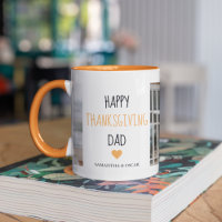 Modern Collage Photo & Happy Thanksgiving Dad