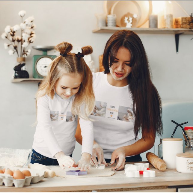 Modern Collage Photo Happy Thanksgiving Mom T-Shirt (Creator Uploaded)