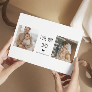 Modern Collage Photo & Love You Dad Gift