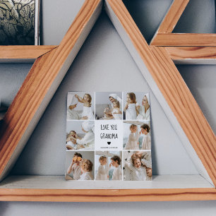 Modern Collage Photo Love You Grandma Best Gift