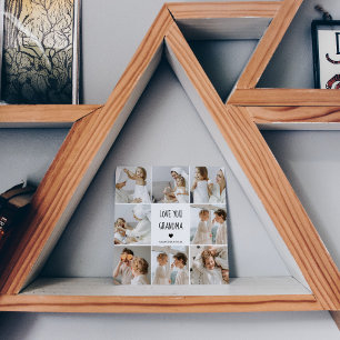 Modern Collage Photo Love You Grandma Best Gift