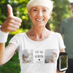 Modern Collage Photo Love You Grandma Best Gift T-Shirt<br><div class="desc">A modern collage photo of you and your grandma can be the perfect gift to show her how much you love and appreciate her. This unique and thoughtful gift is a great way to preserve your special memories together and create a beautiful piece of art that she can display in...</div>
