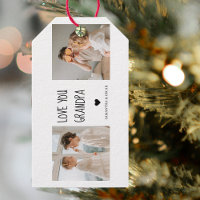 Modern Collage Photo Love You Grandpa Best Gift