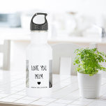 Modern Collage Photo Love You Mum Best Gift 532 Ml Water Bottle<br><div class="desc">If you're looking for a heartfelt and meaningful gift to show your love and appreciation for your mum, a modern collage photo could be a great choice. A modern collage photo is a unique and creative way to display your favourite memories with your mum. It typically involves combining several photos...</div>