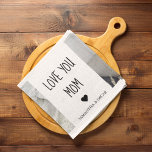 Modern Collage Photo Love You Mum Best Gift Tea Towel<br><div class="desc">If you're looking for a heartfelt and meaningful gift to show your love and appreciation for your mum, a modern collage photo could be a great choice. A modern collage photo is a unique and creative way to display your favourite memories with your mum. It typically involves combining several photos...</div>