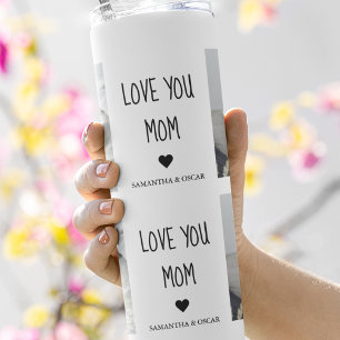 Modern Collage Photo Love You Mum Best Gift Thermal Tumbler