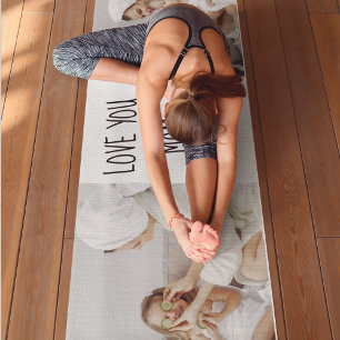 Modern Collage Photo Love You Mum Best Gift Yoga Mat