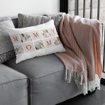 Modern Collage Photo & Pastel Pink Mummy Gift Lumbar Cushion<br><div class="desc">This modern collage photo and pastel pink mummy gift is the perfect way to show appreciation to a special mother in your life. The gift features a beautifully crafted collage photo that combines multiple pictures in a modern and artistic way.To complement the photo, the gift is designed with a pastel...</div>