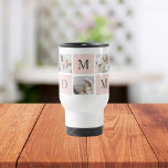 Modern Collage Photo & Pastel Pink Mummy Gift Travel Mug<br><div class="desc">This modern collage photo and pastel pink mummy gift is the perfect way to show appreciation to a special mother in your life. The gift features a beautifully crafted collage photo that combines multiple pictures in a modern and artistic way.To complement the photo, the gift is designed with a pastel...</div>