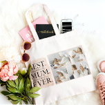 Modern Collage Photo Pink Happy Mothers Day Tote Bag<br><div class="desc">This modern collage photo product is the perfect gift to celebrate your mother on Mother's Day. The pink color scheme adds a touch of femininity and elegance to the piece, making it a great addition to any room in her home. The collage is carefully crafted using a combination of your...</div>