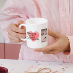 Modern Collage Photo & Red Heart Mother Gift Coffee Mug<br><div class="desc">The modern collage photo and text red heart mother gift is a beautiful and unique present that any mother would love to receive. This gift is a personalised work of art that combines favourite photos and heartfelt messages to create a one-of-a-kind keepsake. The modern design of the collage is sure...</div>