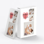 Modern Collage Photo & Red Heart Mother Gift Playing Cards<br><div class="desc">The modern collage photo and text red heart mother gift is a beautiful and unique present that any mother would love to receive. This gift is a personalised work of art that combines favourite photos and heartfelt messages to create a one-of-a-kind keepsake. The modern design of the collage is sure...</div>