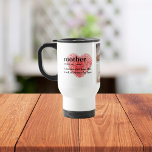 Modern Collage Photo & Red Heart Mother Gift Travel Mug<br><div class="desc">The modern collage photo and text red heart mother gift is a beautiful and unique present that any mother would love to receive. This gift is a personalised work of art that combines favourite photos and heartfelt messages to create a one-of-a-kind keepsake. The modern design of the collage is sure...</div>