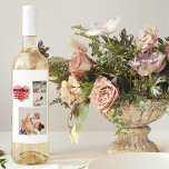 Modern Collage Photo & Red Heart Mother Gift Wine Label<br><div class="desc">The modern collage photo and text red heart mother gift is a beautiful and unique present that any mother would love to receive. This gift is a personalised work of art that combines favourite photos and heartfelt messages to create a one-of-a-kind keepsake. The modern design of the collage is sure...</div>