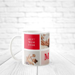 Modern Collage Photo Red & Pink Best Mum Ever Gift Coffee Mug<br><div class="desc">Modern Collage Photo Red & Pink Best Mum Ever Gift.Best Personalised Gift For Mothers day,  Woman's day or Mum Birthday. Surprise Mum With a Gift That’s As Amazing As She Is.</div>