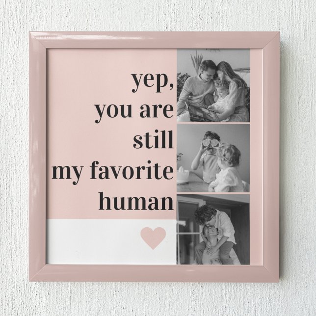 Modern Collage Photo & Romantic Lovely Quote Gift Poster (Creator Uploaded)