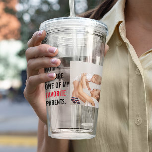 Modern Collage Photo & Text Happy Mothers Day Gift Acrylic Tumbler