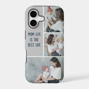 Modern Collage Photo & Text iPhone Case