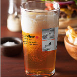 Modern Collage Photo & Text Red Heart Mother Gift Glass<br><div class="desc">The modern collage photo and text red heart mother gift is a beautiful and unique present that any mother would love to receive. This gift is a personalised work of art that combines favourite photos and heartfelt messages to create a one-of-a-kind keepsake. The modern design of the collage is sure...</div>