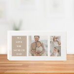 Modern Collage Photo & We Love Dad Gifts Wooden Box Sign<br><div class="desc">"We Love Dad" gifts are thoughtful and heartwarming presents that celebrate the love and appreciation for fathers. These gifts are often given on special occasions such as Father's Day, birthdays, or any day you want to express gratitude for your dad's love and support. There is a wide range of "We...</div>