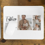 Modern Collage Photo With Father Best Quote Gift Mouse Pad<br><div class="desc">A modern collage photo with a heartfelt quote about a father is the perfect gift to show your appreciation and love for your dad. This unique and personalised gift is a great way to showcase your favourite memories together and express your gratitude for all that he has done for you....</div>