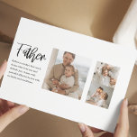 Modern Collage Photo With Father Best Quote Gift Postcard<br><div class="desc">A modern collage photo with a heartfelt quote about a father is the perfect gift to show your appreciation and love for your dad. This unique and personalised gift is a great way to showcase your favourite memories together and express your gratitude for all that he has done for you....</div>