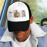 Modern Collage Photo With Father Best Quote Gift Trucker Hat<br><div class="desc">A modern collage photo with a heartfelt quote about a father is the perfect gift to show your appreciation and love for your dad. This unique and personalised gift is a great way to showcase your favourite memories together and express your gratitude for all that he has done for you....</div>
